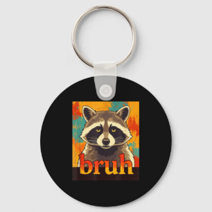 Funny Raccoon Bruh Meme Teens Boys Girls Men Graph Keychain