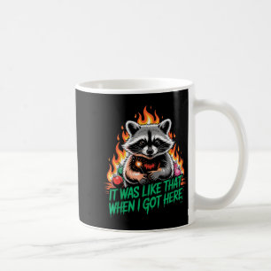 Funny Raccoon Christmas Trash Panda Xmas  Coffee Mug