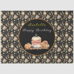 Funny Raccoon Customize Text and Colour Tissue Paper