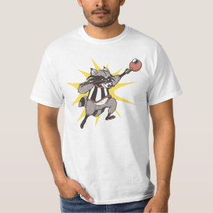 Funny raccoon dabbing play ping pong raccoon lover T-Shirt