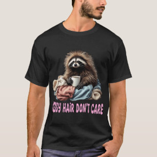 Funny Raccoon Eating Pizza T-Shirt