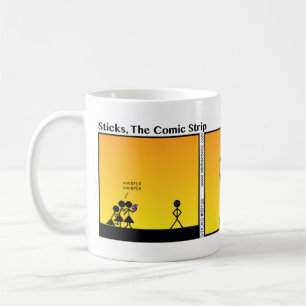 Funny Raccoon Eyes Stickman Mug - 126