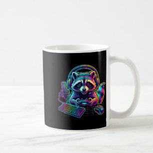 Funny Raccoon Gamer Video Game Gaming Lover Coffee Mug