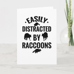 Funny Raccoon Gifts I Love Raccoons Raccoon Lover Card