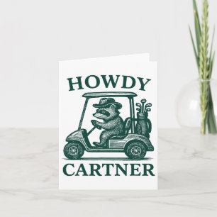Funny Raccoon Golf For Men And Women Golfer Golfin Card