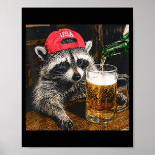 Funny Raccoon Goose Frog Dog Kerfuffle Adventure Poster