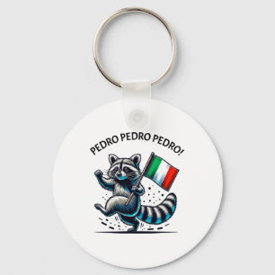 Funny Raccoon Meme Keychain