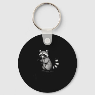 Funny Raccoon Meme Quote Humor For Men Women Boy G Keychain