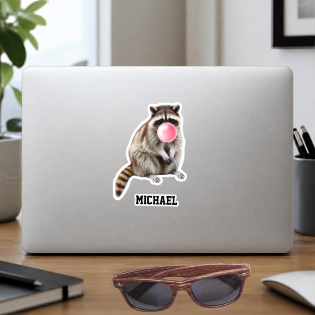 Funny Raccoon Pink Bubble Gum Bubble Custom (Creator Uploaded)