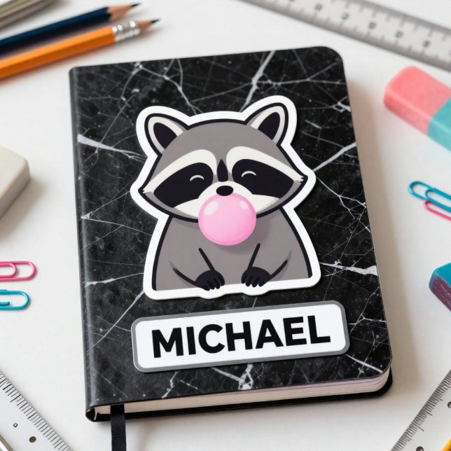 Funny Raccoon Pink Bubble Gum Bubble Custom (Creator Uploaded)