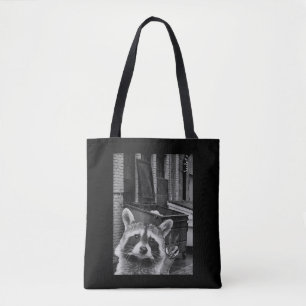 Funny Raccoon Selfie Raccoon Funny Raccoon Tote Bag