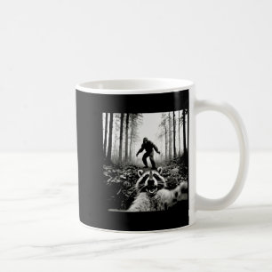 Funny Raccoon Selfie With Sasquatch Bigfoot Coffee Mug
