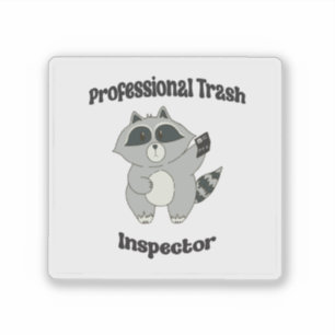 Funny Raccoon Sticker