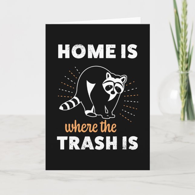 Funny Raccoon Trash panda Racoon Gift Card (Front)