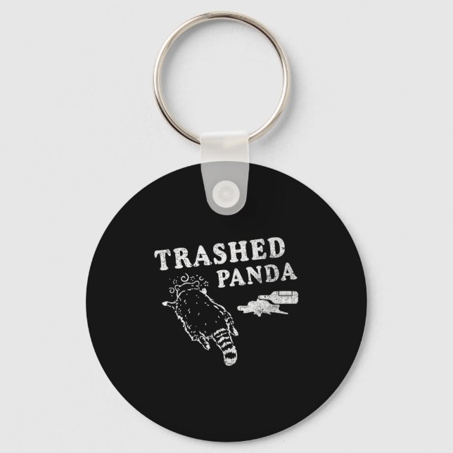 Funny Raccoon,trashed Panda For Him Men, Women  Keychain (Front)