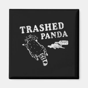 Funny Raccoon,trashed Panda For Him Men, Women Magnet