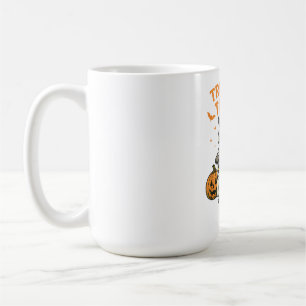Funny Raccoon Trick or Trash Halloween Coffee Mug