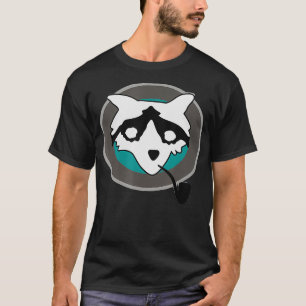 Funny Raccoon With Pipe Benji Dunn Nerd Geek Graph T-Shirt