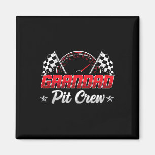Funny Race Car Birthday Party Racing Family Granda Magnet