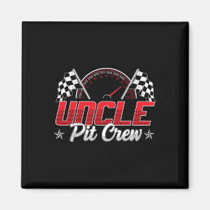Funny Race Car Birthday Party Racing Family Uncle Magnet