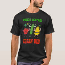Funny RAD VEGAN DAD Vegetables Flexing Muscles