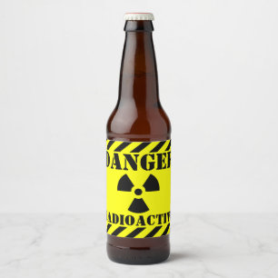 Funny RADIOACTIVE Symbol Warning Label Halloween