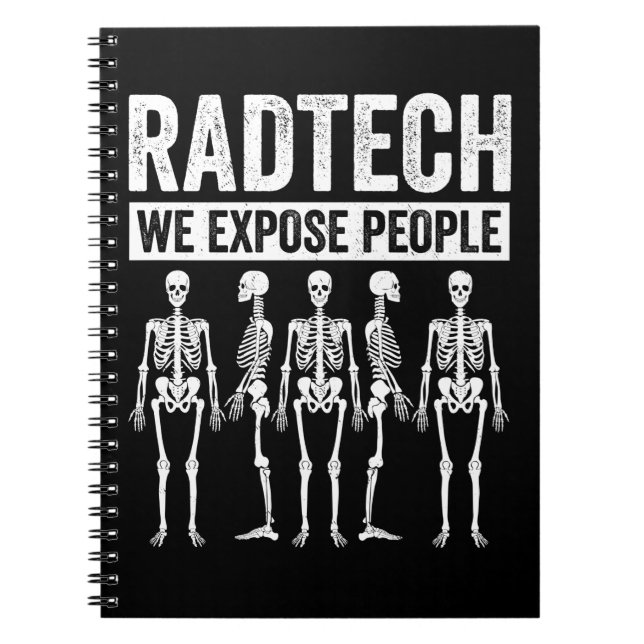 Funny Radiologist Joke Radiology Humour Rad Tech Notebook (Front)