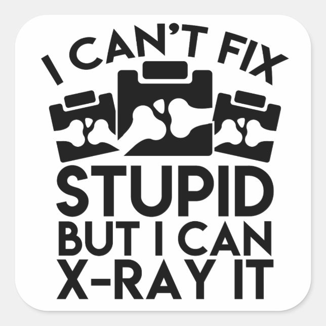 Funny Radiology Sticker (Front)