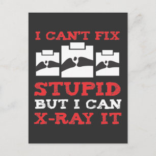 Funny Radiology Xray Bones Rad Tech Radiologist Postcard