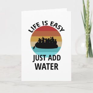 Funny Rafting Gift   Wild Water Rafting Rafter Card