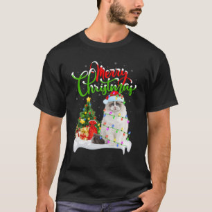 Funny Ragdoll Cat Lover Xmas Lighting Ragdoll Cat T-Shirt