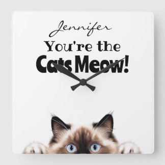 Funny Ragdoll Cat Wall Clock