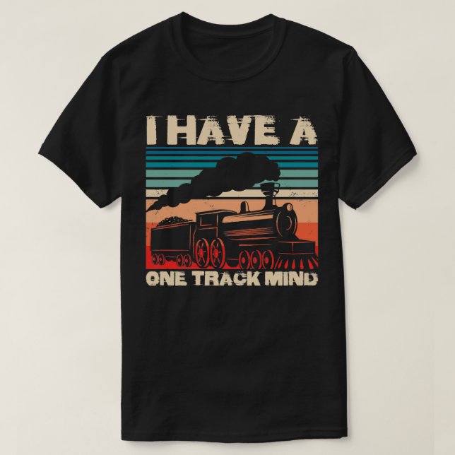 Funny Railroad and Train Graphic Railway Lovers 4 T-Shirt (Design Front)