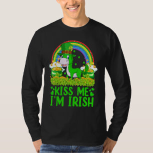 Funny Rainbow Kiss Me I'm Irish Mule St Patrick's  T-Shirt