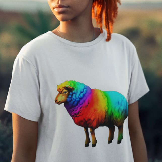 Funny Rainbow Sheep T-Shirt (Creator Uploaded)