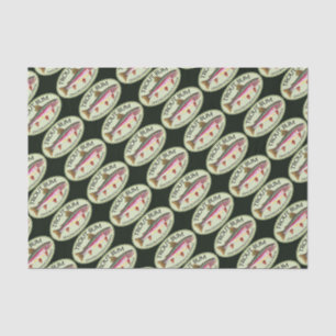 Funny Rainbow Trout Bum Fishing Tissue Paper