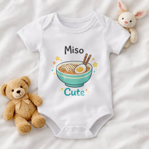 Funny Ramen Baby Bodysuit Miso Cute