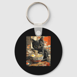 Funny Ramen Cat Noodle Lovers Anime Otaku  Keychain