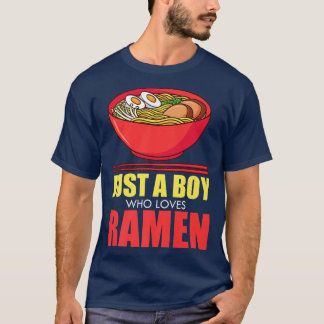 Funny Ramen Food Noodles Japanese Anime Fun Lovers T-Shirt