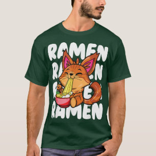 Funny ramen noodles main coon ramen cat kawaii  T-Shirt