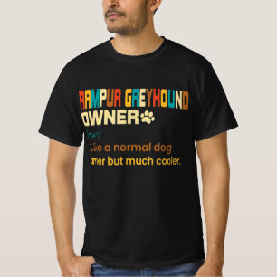 Funny Rampur Greyhound Vintage Retro Dog Mom Dad G T-Shirt