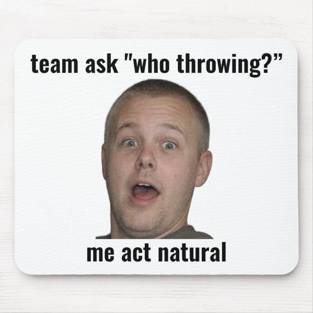 Funny Ranked Gamer Meme Mouse Pad (Front)