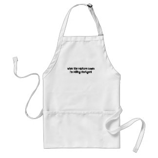 Funny rapture standard apron