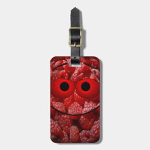 Funny Raspberry Emoticon Luggage Tag