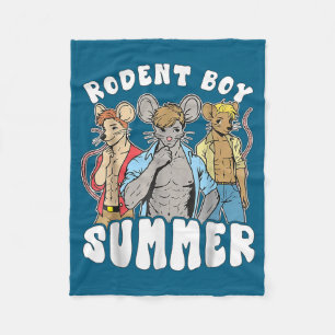 Funny Rat Lover Quote Rodent Boy Summer Cool Vacat Fleece Blanket