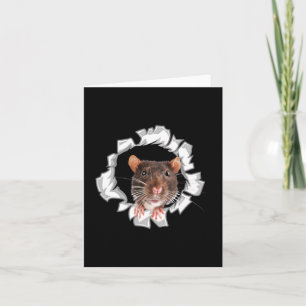 Funny Rat Mouse Lover Graphic Design Gift For Mom Card