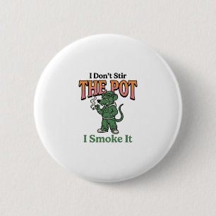 Funny Rat Pot Quote Vintage Engraving Design_1 2 Inch Round Button