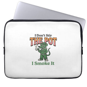 Funny Rat Pot Quote Vintage Engraving Design_1 Laptop Sleeve