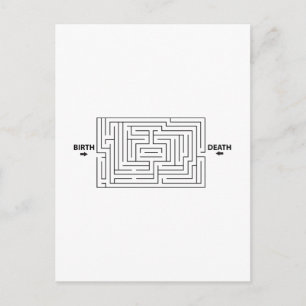 Funny Rat Race Maze Postcard
