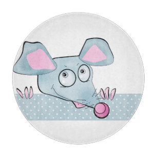 Funny rat, rat, Christmas Cutting Board